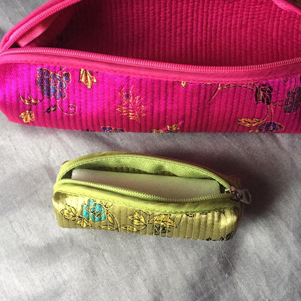 Small make up bag and lipstick holder
